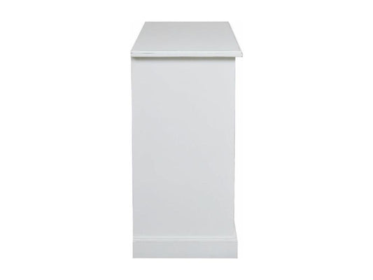 Bas De Buffet 2 Portes 4 Tiroirs Meublitaérieurs Bois-MDF Blanc - Meublita Island Meublita