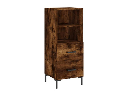 Buffet Chêne fumé 34,5x34x90 cm Bois d'ingénierie