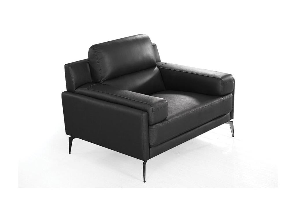Fauteuil cuir Design Vertchez Noir