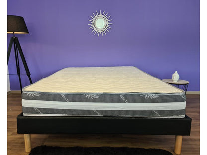 Matelas 160x190x22 cm - Très Ferme - Face Hiver Laine - Meublita rembourrage polesther - ame polyuréMeublita poli
