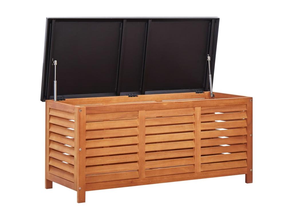 Bo?te de rangement de jardin 117x50x55 cm Eucalyptus solide