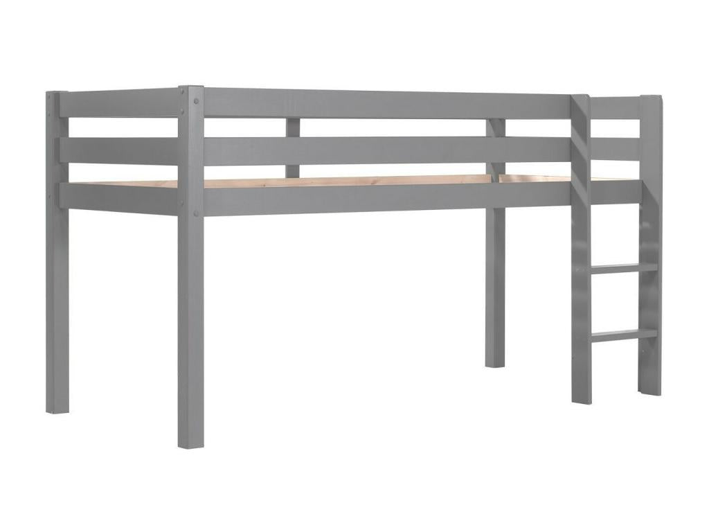 Lit Enfant Vertchez Fleur 90x200cm Gris