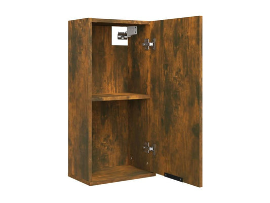 Armoire de salle de bain murale Chêne fumé 32x20x67 cm