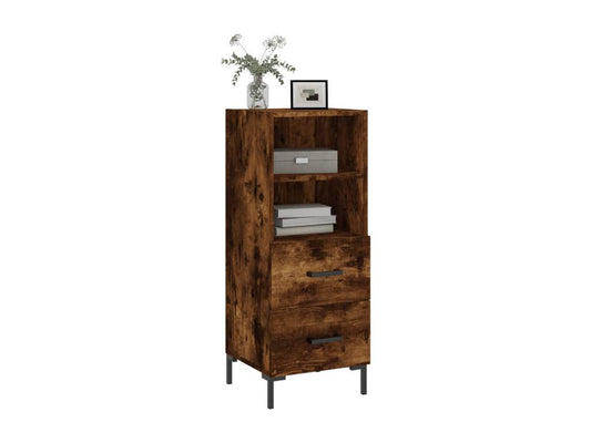 Buffet Chêne fumé 34,5x34x90 cm Bois d'ingénierie