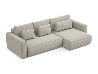 Canapé d'angle 3 places droit convertible en velours - Vertchez