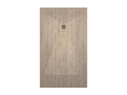 Receveur de douche Nature finition Lisse Vertchez grille de couleur 3D - 170x90 cm