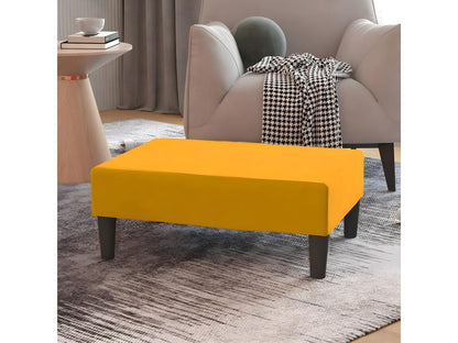 Repose-pied Jaune 78x56x32 cm Velours