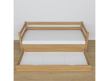Lit banquette en chêne - avec tiroir N01 Chêne Naturel 100x190