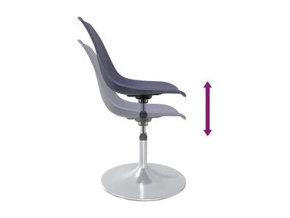Chaises de salle à manger pivotantes 4 pcs Vertchez PP 2