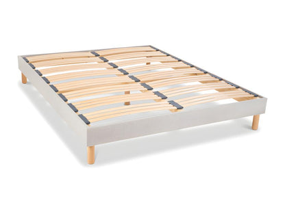 Vertchez LITERIE - Sommier à Vertchez en bois Vertchez 180x200 cm - Coloris Gris clair - Livré en Vertchez