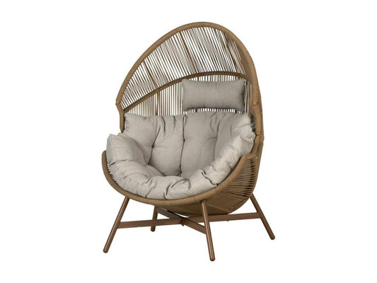 Chaise longue Vertchez naturel.