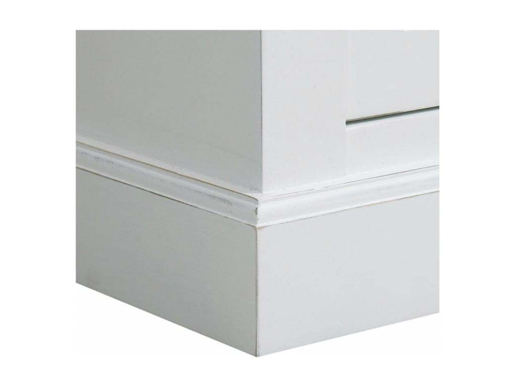 Bas De Buffet 2 Portes 4 Tiroirs Meublitaérieurs Bois-MDF Blanc - Meublita Island Meublita