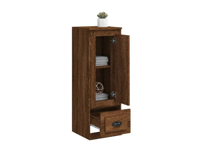 Buffet haut chêne marron 36x35,5x103,5 cm bois d'ingénierie