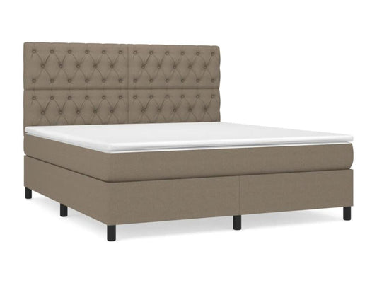 Lit à sommier tapissier avec matelas Meublita 160x200 Tissu 3