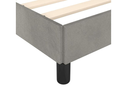 Cadre de lit Gris clair 90x200 cm Velours