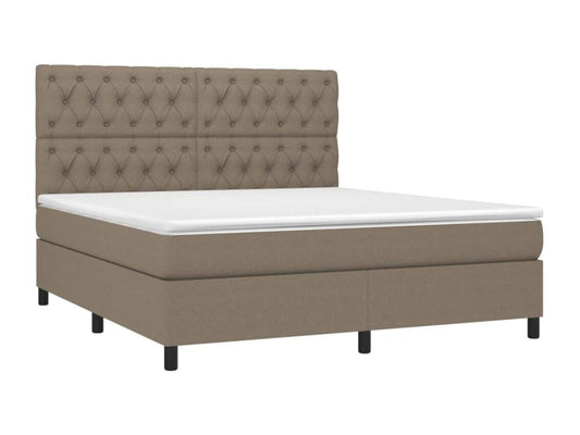 Lit à sommier tapissier avec matelas Meublita 160x200 Tissu 3