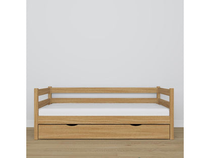 Lit banquette en chêne - avec tiroir N01 Chêne Naturel 100x190