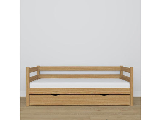 Lit banquette en chêne - avec tiroir N01 Chêne Naturel 100x190