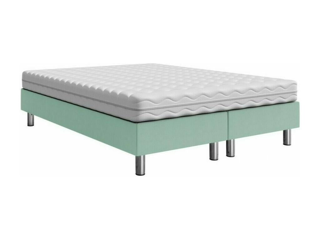 Lit continental Vertchez 101 Double Continental Turquoise 180x200 Tapisserie 180x200cm