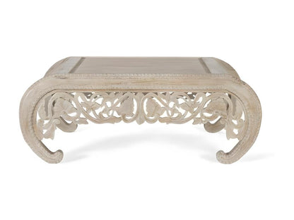 Table basse en bois blanc 120x90x46cm - Vertchez